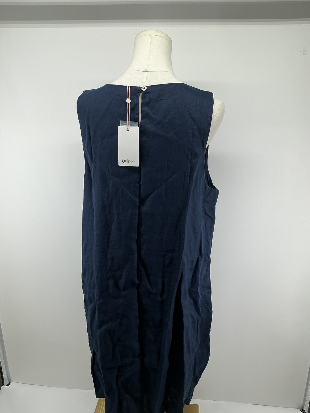 100% European Linen Tank Mini Dress - Picture 2 of 3